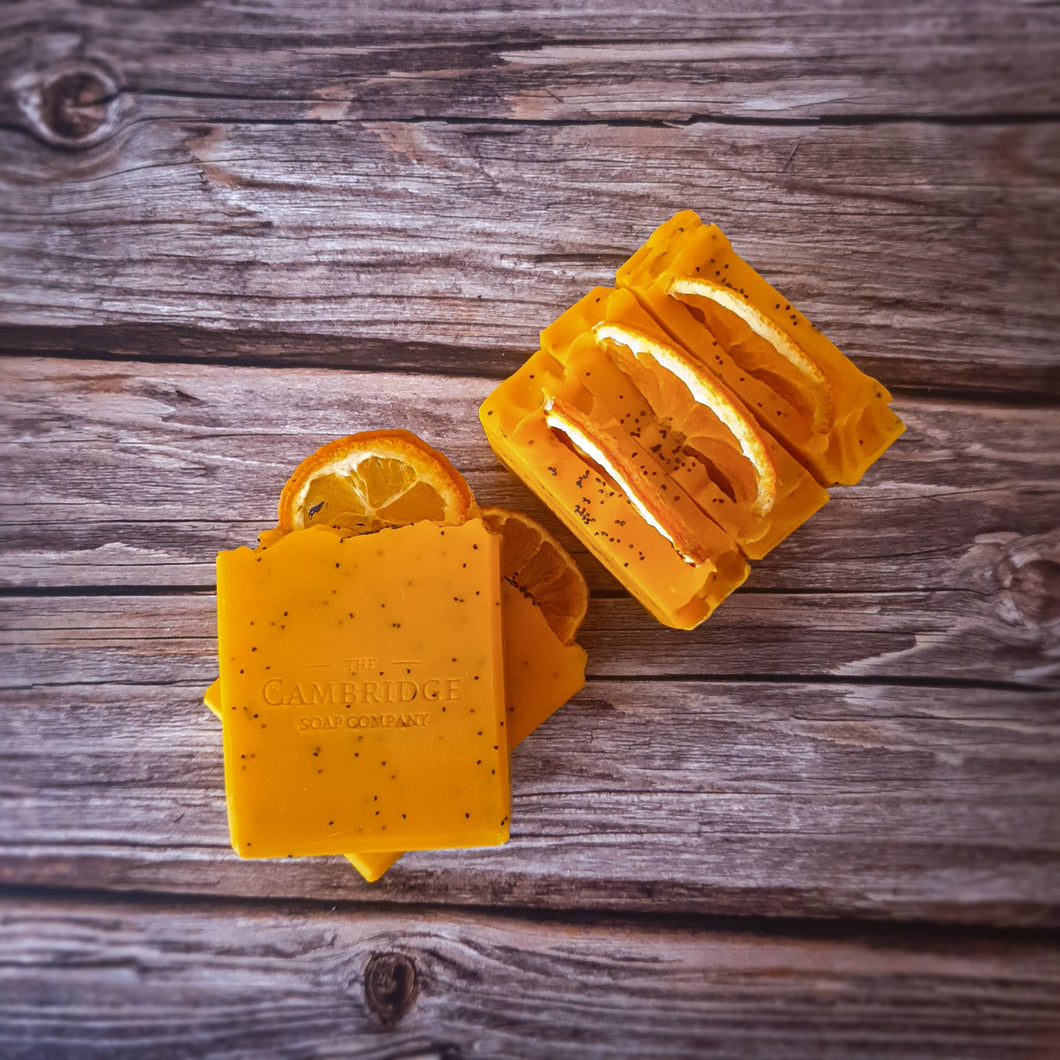 Orange And Poppy Seed Handmade Soap