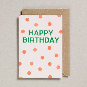 Happy Birthday Spotty Card