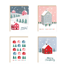 Load image into Gallery viewer, Multipack House Christmas Cards