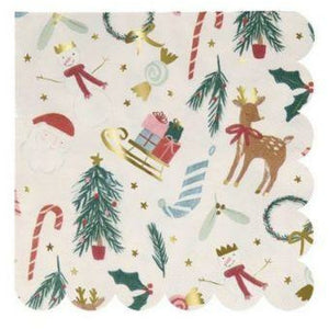 Festive Motif Small Napkins