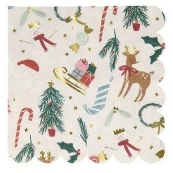 Festive Motif Small Napkins
