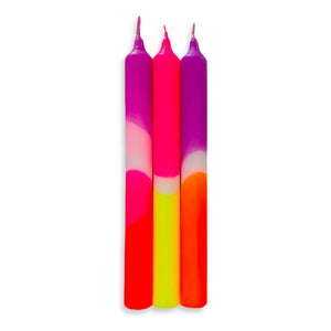 Pink Infusion Dip Dye Neon Candles