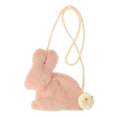 Plush Pink Bunny Bag