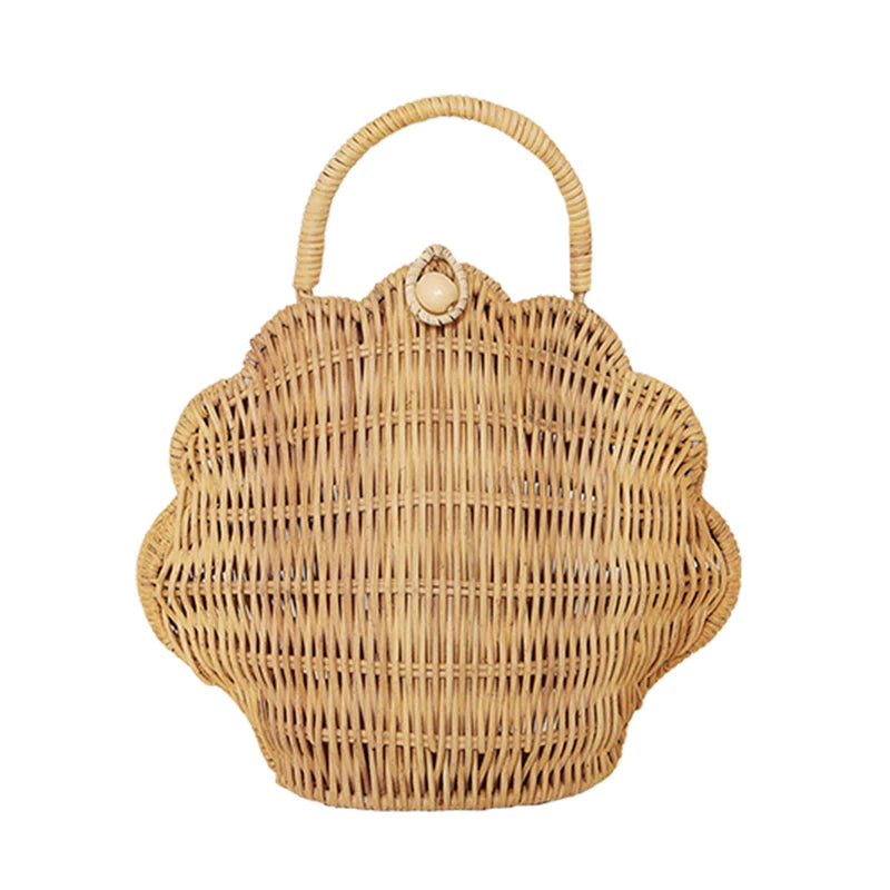 Straw Shell Rattan Bag Freda Bert Gift Shop Cambridge
