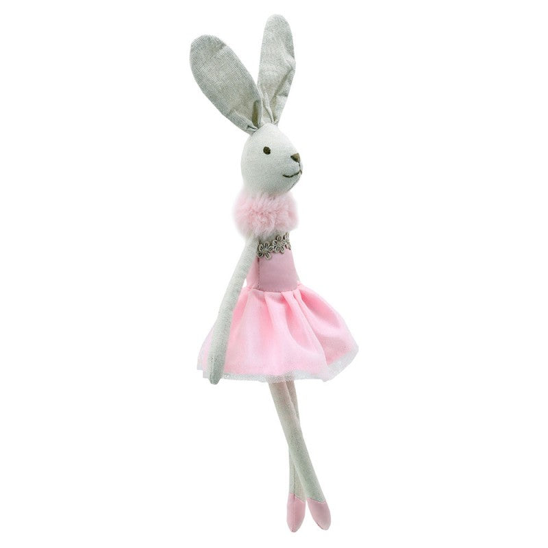 Linen Pink Dancer Rabbit Soft Toy