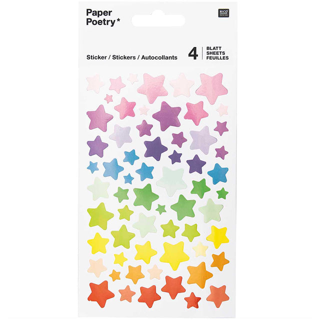 Rainbow Stars Stickers