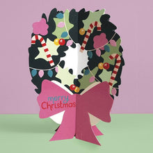 Load image into Gallery viewer, 3D Christmas Wreath Card