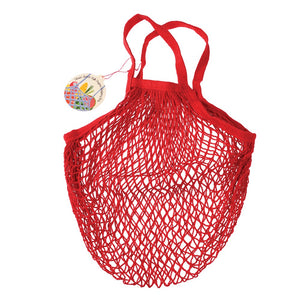 Organic Cotton String Bag Red