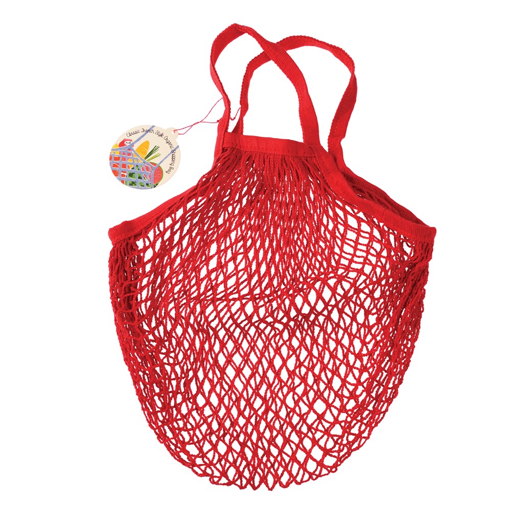 Organic Cotton String Bag Red