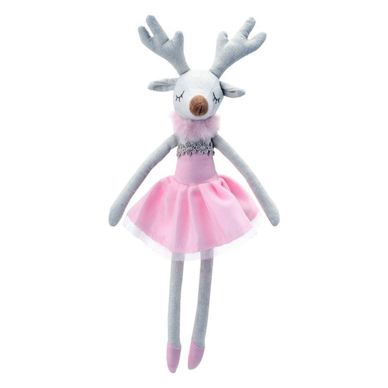 Linen Pink  Reindeer Dancer Soft Toy