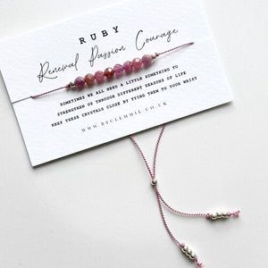 Ruby Crystal Bracelet