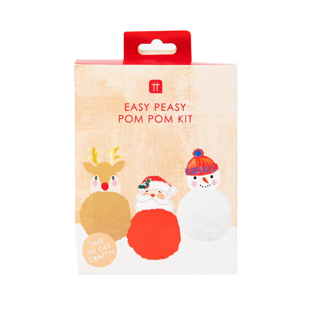 Make Your Own Christmas Pompom Decorations Set