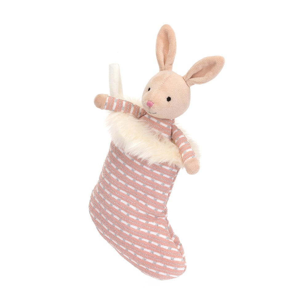 Shimmer Stocking Bunny Soft Toy