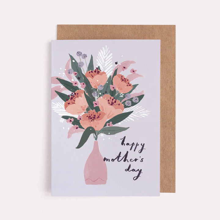 Happy Mothers Day Boho Flowers Card