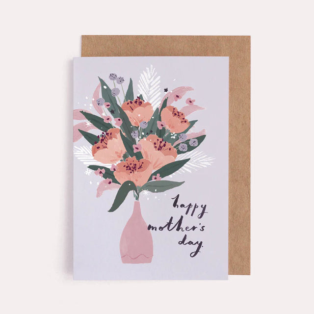 Happy Mothers Day Boho Flowers Card