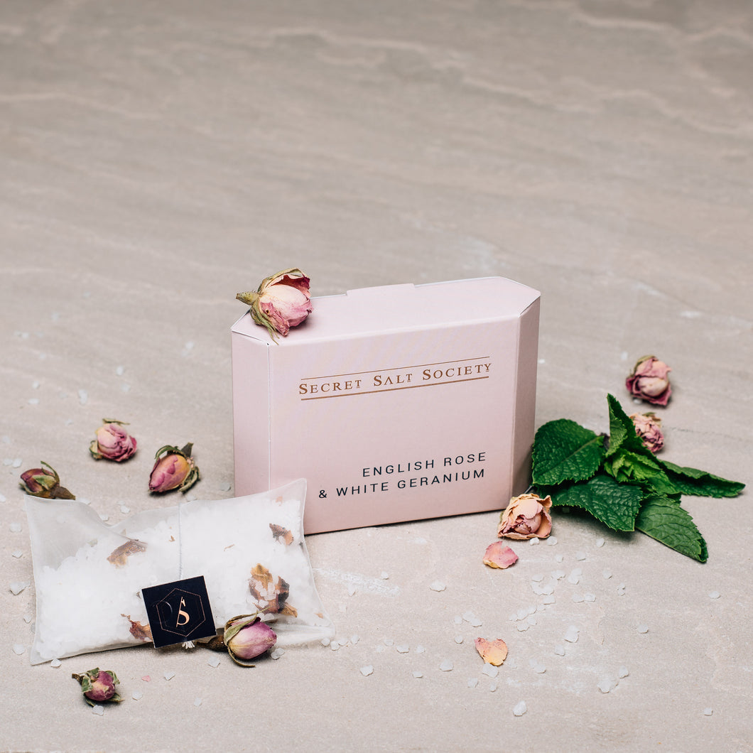 Rose and Geranium Mineral Bath Infusion