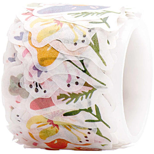 Washi Stickers Scattered Flowers