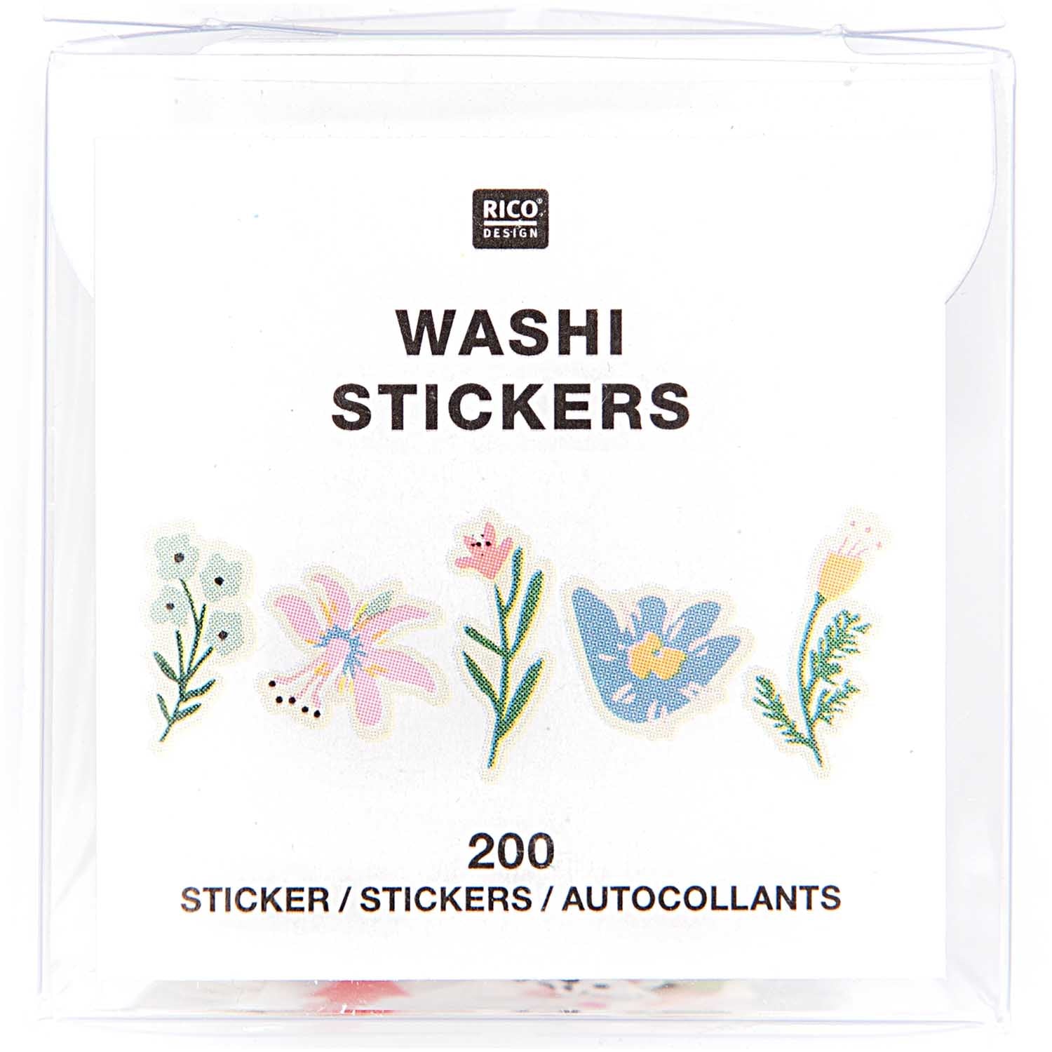 Washi Stickers Scattered Flowers