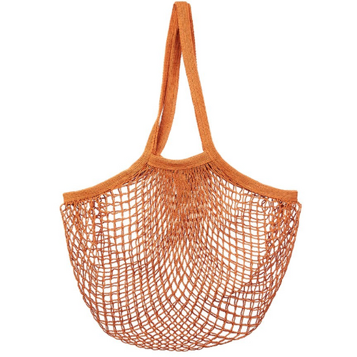 Organic Cotton String Bag Burnt Orange