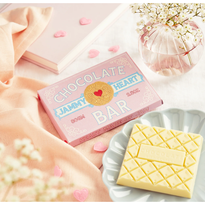 Jammy Heart Chocolate Bar