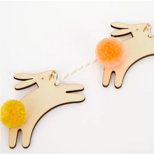 Load image into Gallery viewer, Wooden Bunny Mini Garland