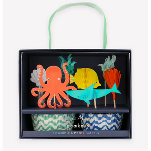 Octopus And Shark Cupcake Kit
