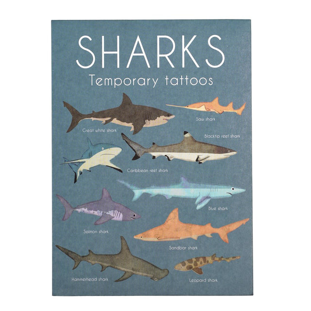 Sharks Temporary Tattoos