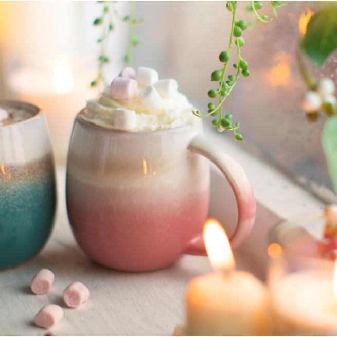 Small Glaze Ombre Pink Mug