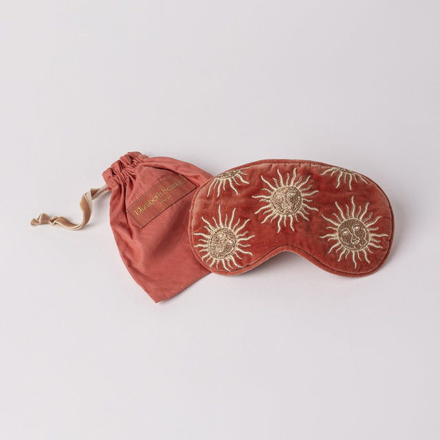 Sun Goddess Rust Velvet Eye Mask