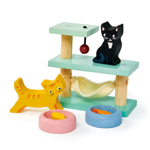 Wooden Pet Cats Set