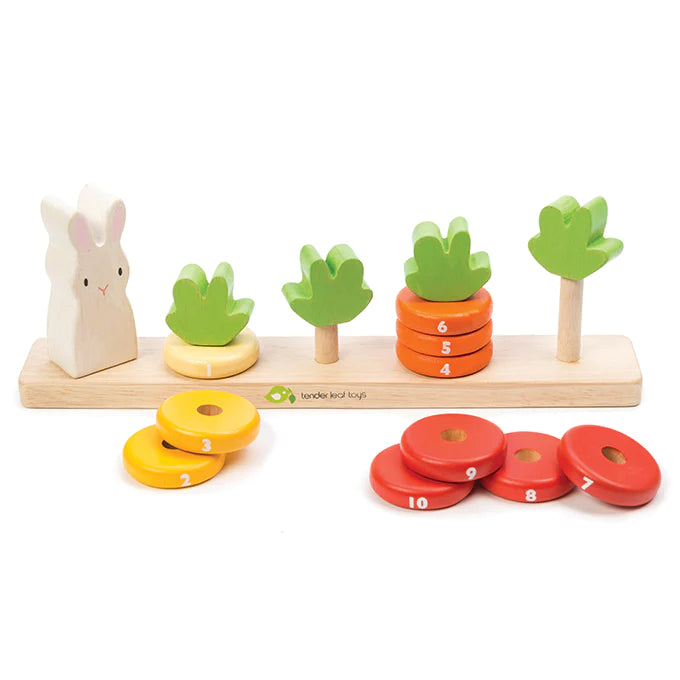 Wooden Counting Carrots
