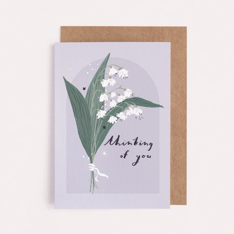 Thinking Of You Lilac Bouquet Card