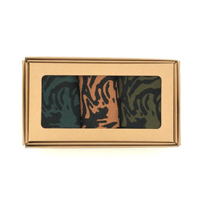 Set Of 3 Boxed Ladies Socks - Tiger