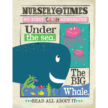 Load image into Gallery viewer, Nursery Times Crinkly Newspaper - Under The Sea