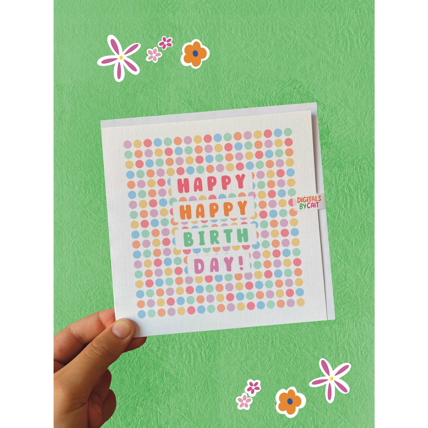 Dotted Happy Birthday Card
