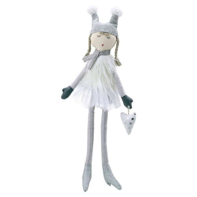 Large Grey Doll with Tutu Soft Toy