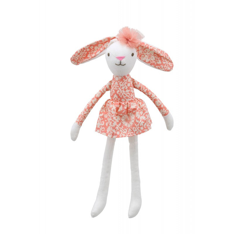 Linen Orange Rabbit Soft Toy