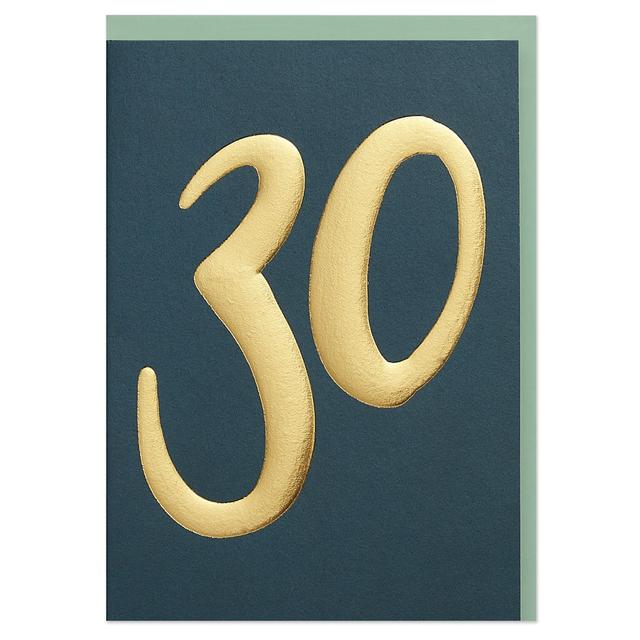 Age 30 Luxe Birthday Card