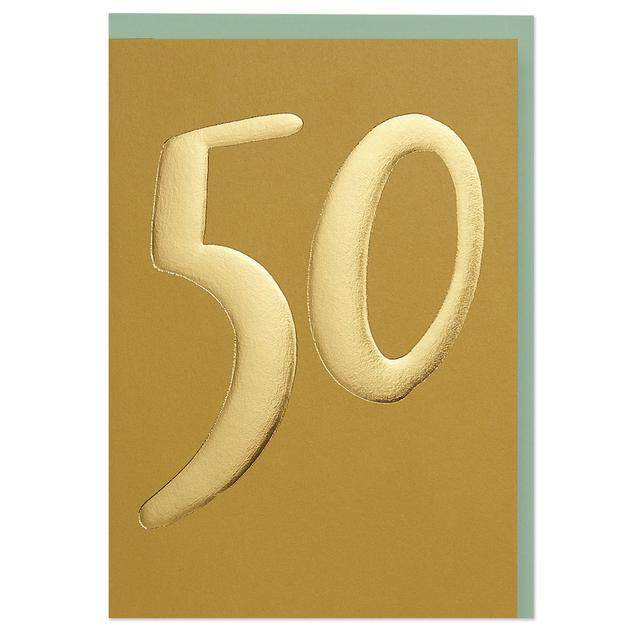 50 Luxe Birthday Card