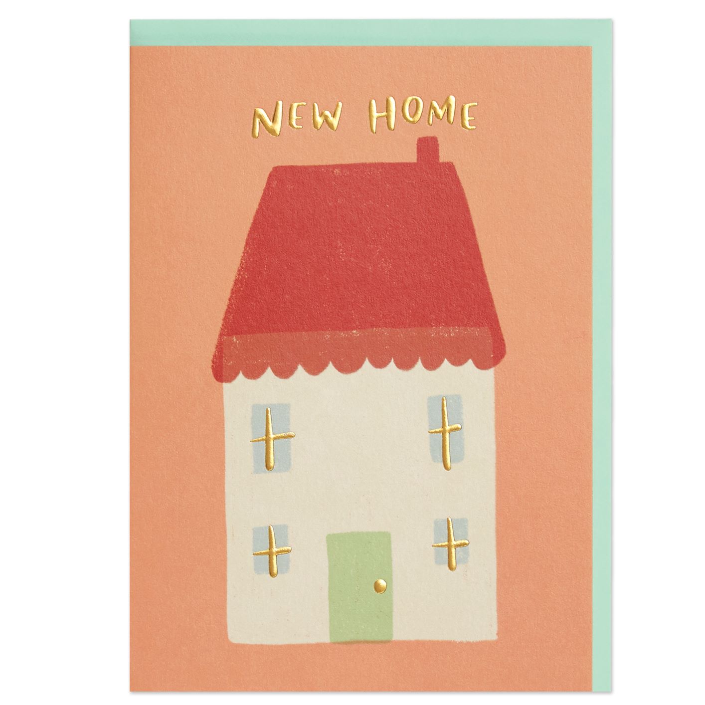 New Home Red House Card