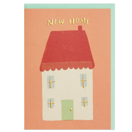 New Home Red House Card