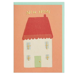 New Home Red House Card