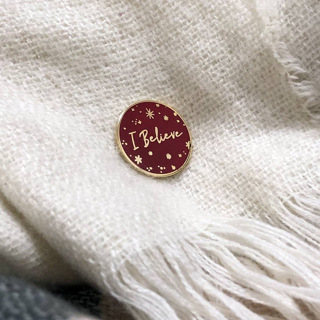 I Believe Enamel Pin Badge