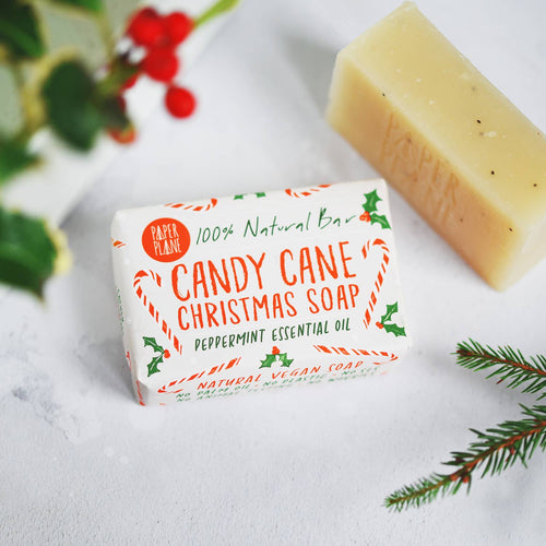 Peppermint Candy Cane Soap Bar
