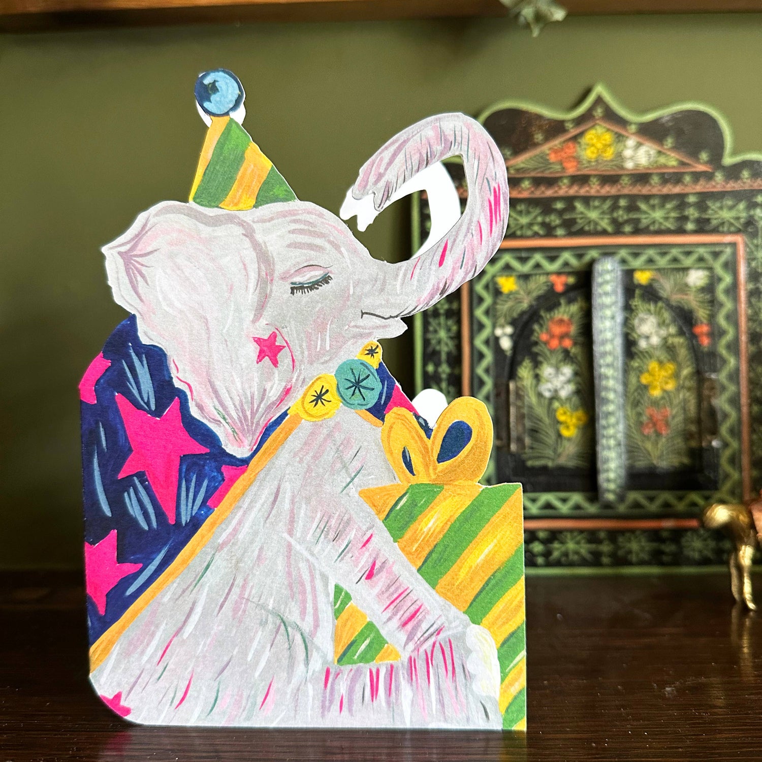 Party Elephant Greetings Card