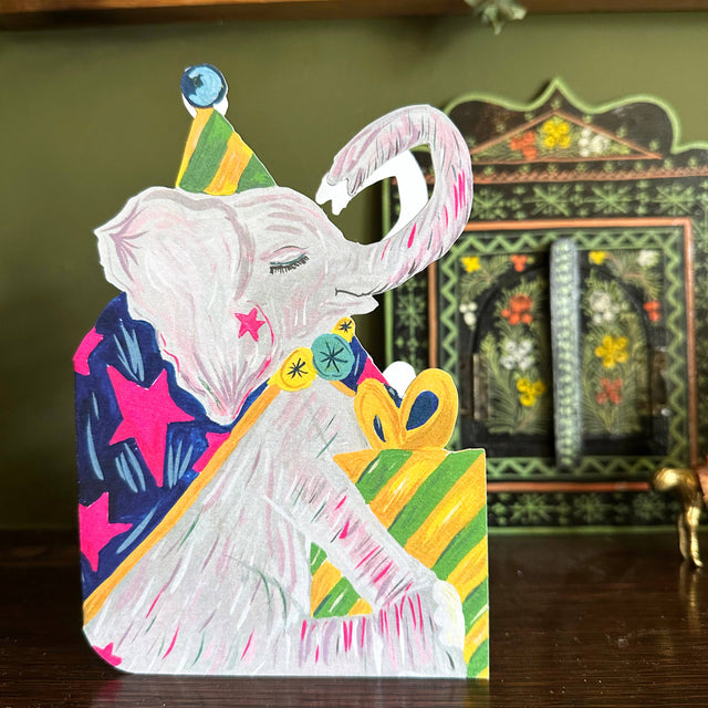 Party Elephant Greetings Card