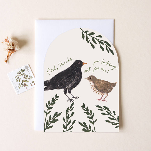 Blackbird Fathers Day Card