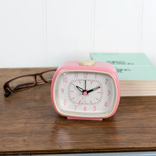 Load image into Gallery viewer, Pink Retro Alarm Clock