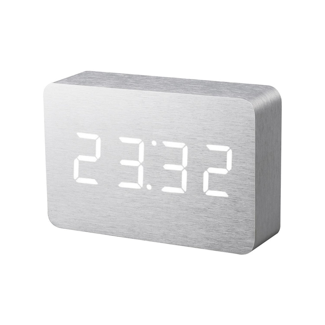 Brick Aluminium Click Clock