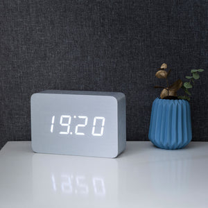 Brick Aluminium Click Clock
